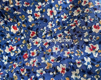 japanese fabric, mini flowers print light weight cotton gauze fabric, half yard by 59" wide