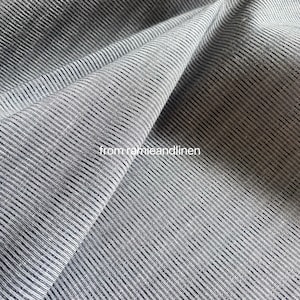 silk fabric, silk linen blend stripes yarn dyed fabric, half yard by 55" wide