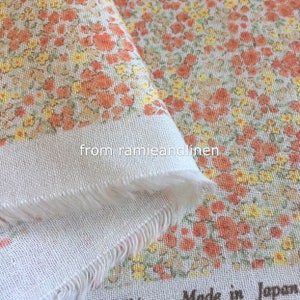Japanese cotton fabric, mini floral print cotton gauze fabric, half yard by 45" wide
