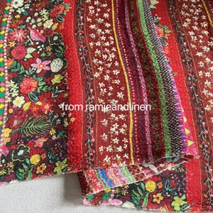 Silk fabric, flowers strips print, slightly elastic strips weaved silk fabric, half yard by 46&quot; wide