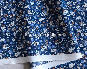 Japanese cotton fabric, sevenberry, countryside mini floral print cotton fabric, half yard by 44" wide