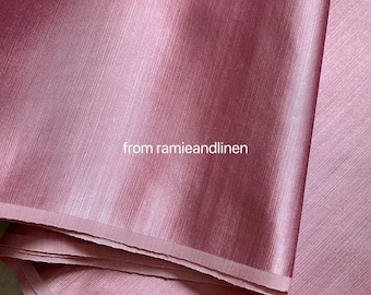 silk fabric, pink Silk cotton blend charmeuse satin fabric, half yard by 44" wide