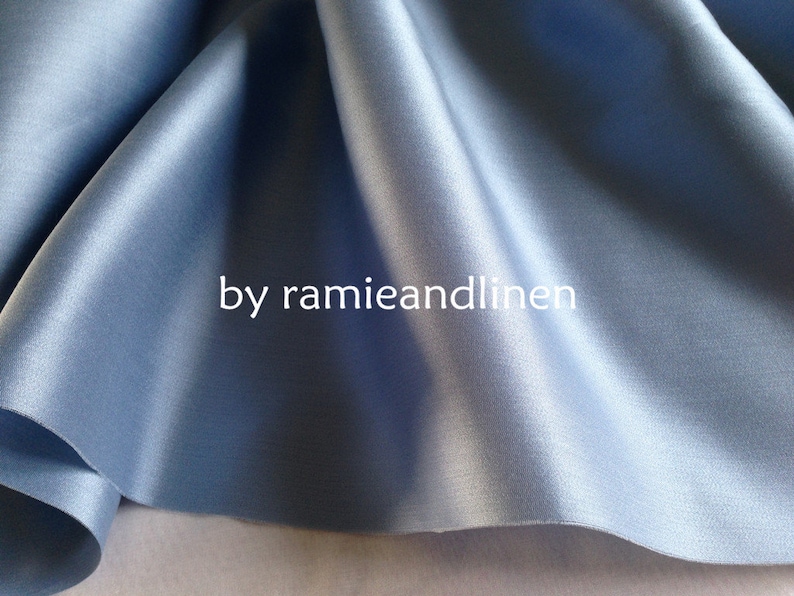 Silk Fabric Light Blue Silk Wool Blend Fabric Half Yard by Etsy
