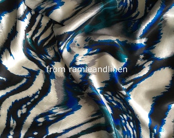 silk fabric, crinkle georgette pure silk charmeuse fabric, half yard by 52"