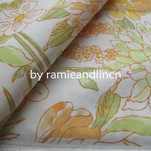 Japanese cotton fabric, floral print cotton fabric, half yard by 58 wide image 1