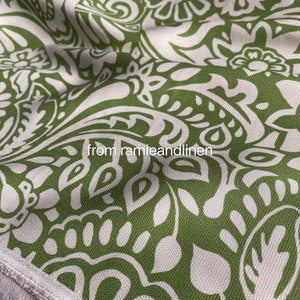 Silk fabric, vintage style floral scrolls print jacquard weaved, 36 M/M spun silk fabric, half yard by 44&quot; wide
