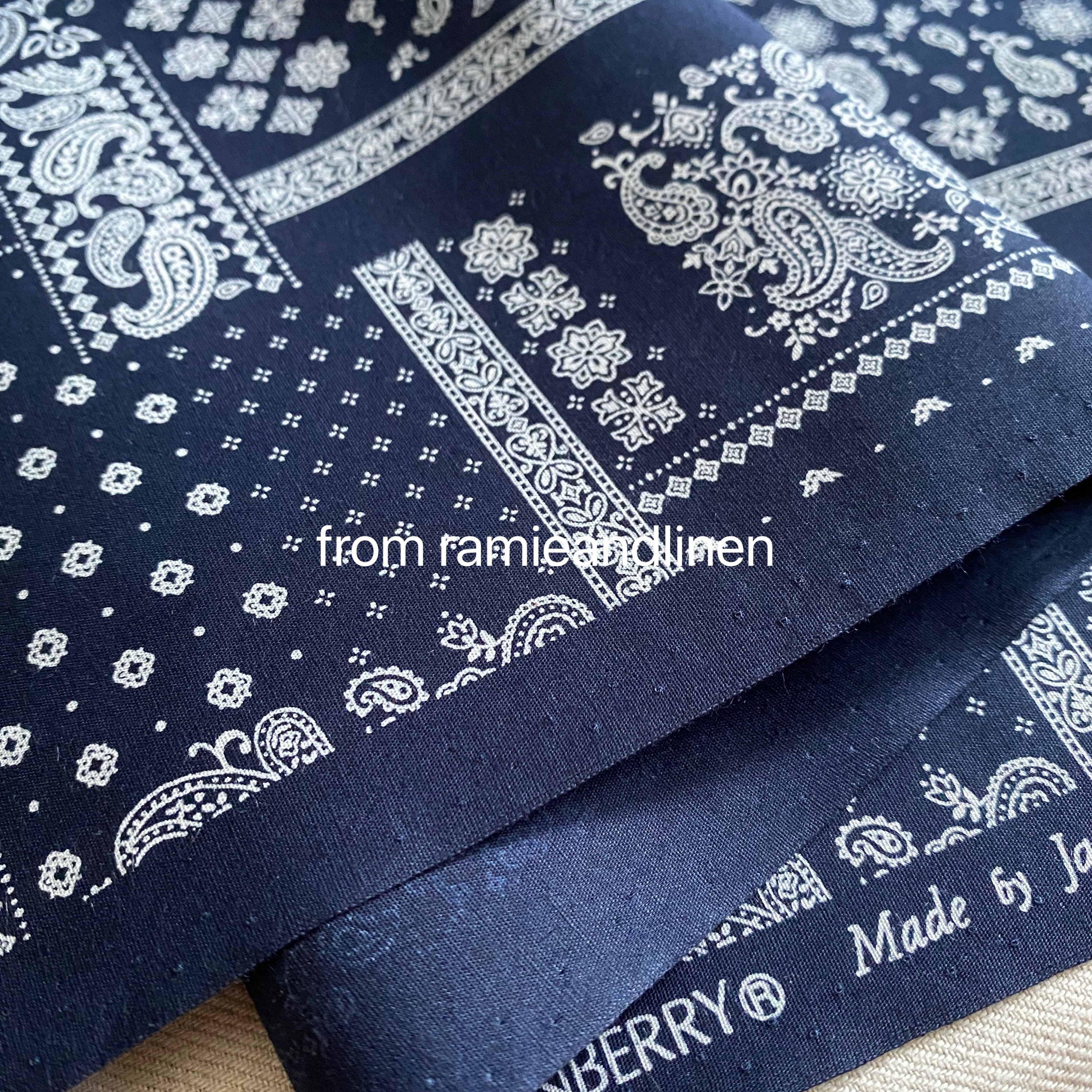 Japanese Cotton Fabric, Paisley Floral Patch Work Pattern
