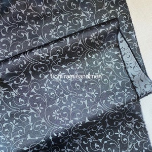 silk fabric, yarn-dyed floral weaved jacquard/brocade, silk damask, silk rayon blend fabric, half yard by 44&quot; wide