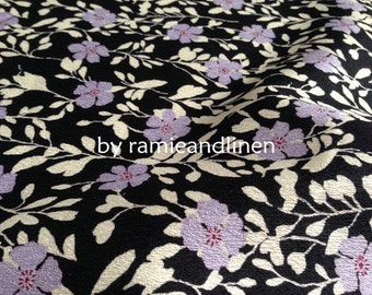 Japanese Kimono cotton fabric, sakura floral print cotton fabric, half yard by 44" wide