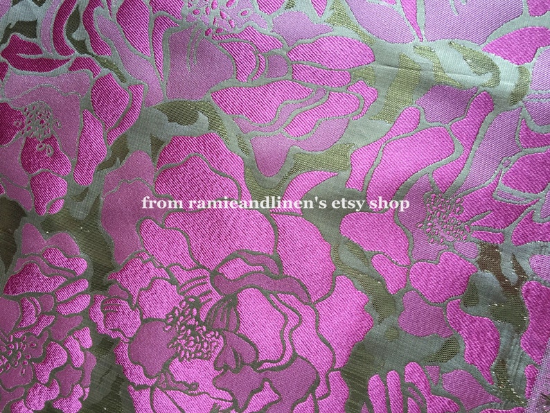 silk fabric gold lurex lame yarn blend silk brocade fabric Remnant 38 by 44 wide