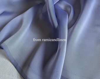 silk fabric,  iridescent yarn-dyed,  silk rayon blend chiffon fabric, half yard by 45" wide