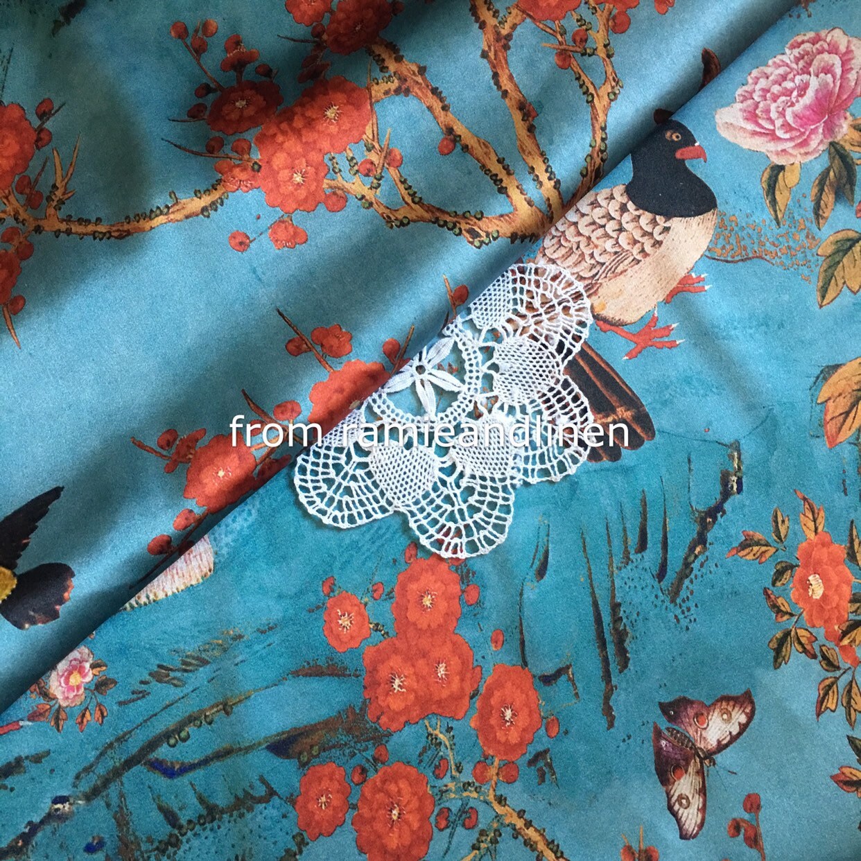 Silk Fabric Digital Printing Silk Fabric Stretchy Silk Crepe Etsy