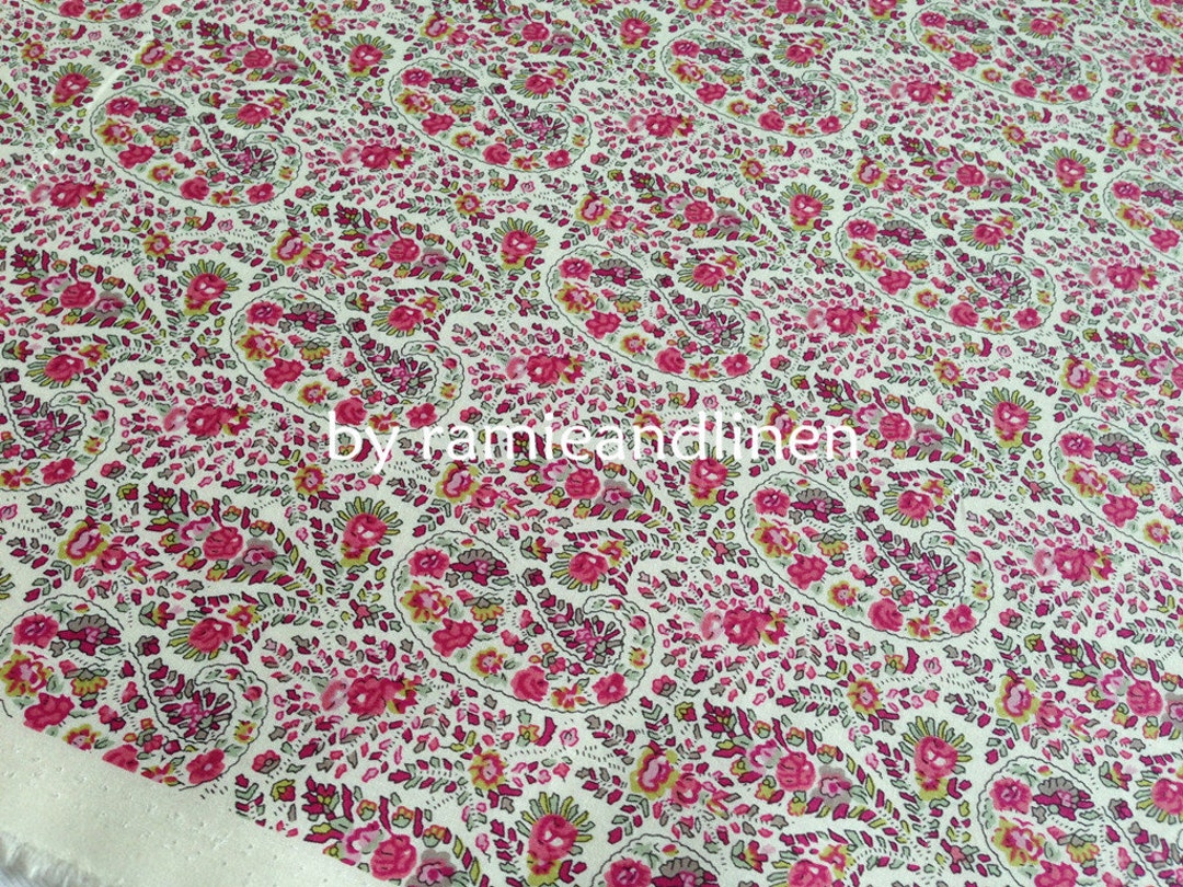 Liberty Cotton Floral Print Fabric, Printed in Japan, Half Yard by 43 ...