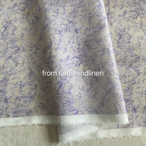 Japanese cotton fabric, abstractive pattern print, light weight, fine cotton fabric, purple, half yard by 58&quot; wide
