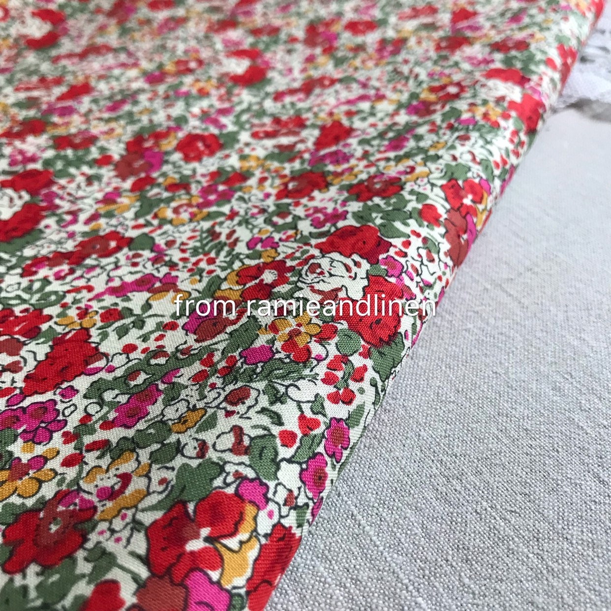 LIBERTY Cotton Fabric Mini Floral Print Fine Cotton Fabric - Etsy