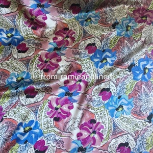 silk fabric,100% silk crepe satin fabric, Silk Charmeuse Fabric, half yard by 54&quot; wide