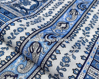 Imported French fabric, classical pattern print fine cotton fabric, half yard by 52" wide