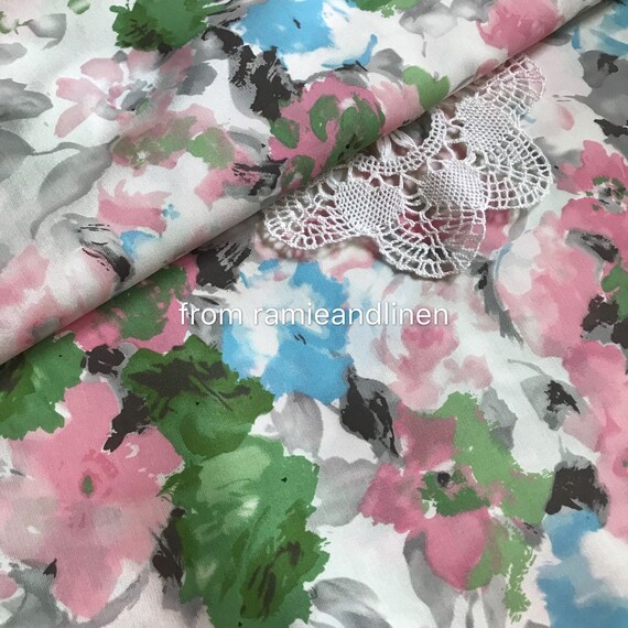Vintage Shibori Printed Cotton Rayon Dress Fabric 45/" wide Indian By The Meter
