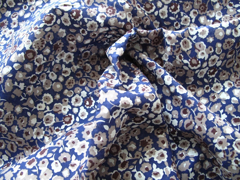 Floral Print 100 Cotton Muslin Fabric Half Yard by 56 Etsy
