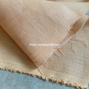 linen fabric, yarn dyed, diamond jacquard weaved linen fabric, half yard by 58" wide