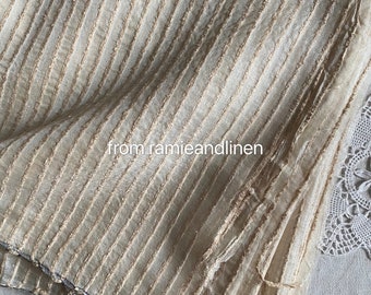 tissu en soie, rayures en velours de rayonne/coton ondulées en tissu de soie, un demi-mètre sur 55 po. de large