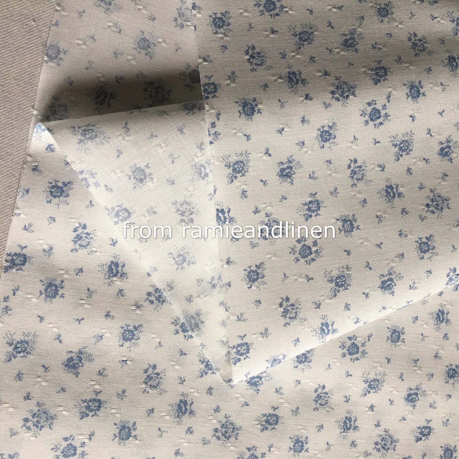 Japanese Cotton Fabric Elegant Mini Flowers Print on Jacquard - Etsy