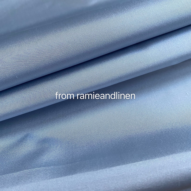 Silk fabric light blue pure silk taffeta fabric half yard by Etsy