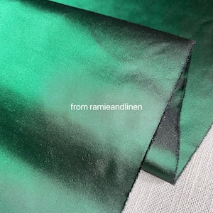 silk fabric, yarn dyed green iridescent pure silk taffeta fabric, half yard by 35 1/2&quot; wide