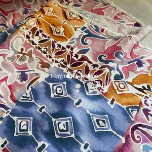 rayon fabric, HALF YARD(45cm) by 52" wide, patchwork pattern
