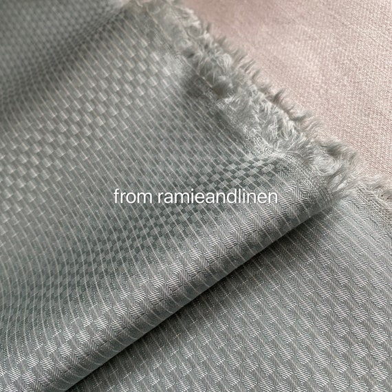 Tessuto di seta, tessuto jacquard in misto cotone di seta, mezzo metro per  45 di larghezza -  Italia