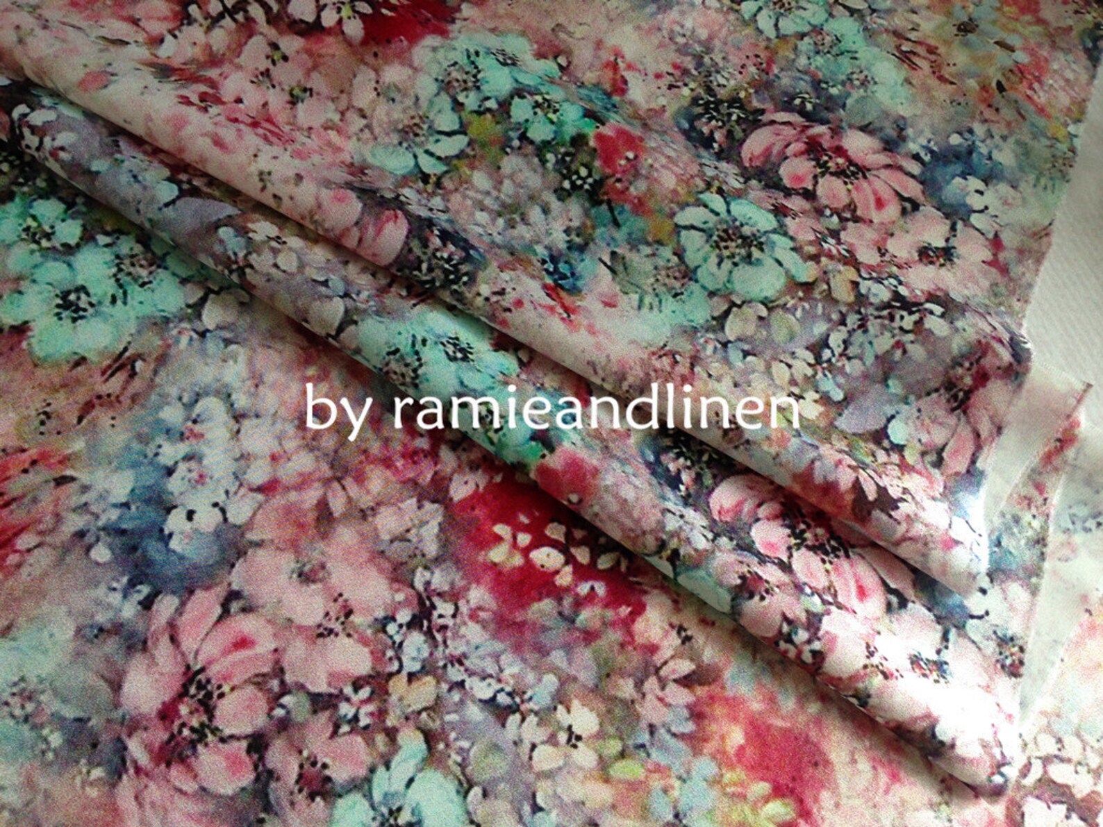Digital Printing Silk Fabric 100 Silk Crepe Satin Fabric Etsy