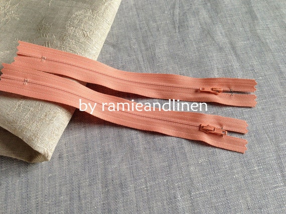 Orange Pink, YKK Zipper, 17.5cm, About 7
