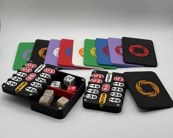 Scatola porta segnalini Riftbound TCG – Sistema modulare – Dimensioni porta mazzo – Colori personalizzabili – Coperchio magnetico