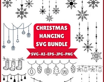 Hanging Decor SVG Bundle,Hanging Baubles ,Instant Download.