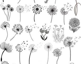 Dandelion SVG Bundle: Cricut, PNG, Vector Graphics (Instant Download)