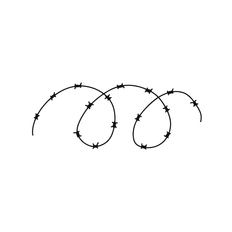 Barbed Wire SVG Bundle, Frame Silhouette Clipart (digital Download) - Etsy