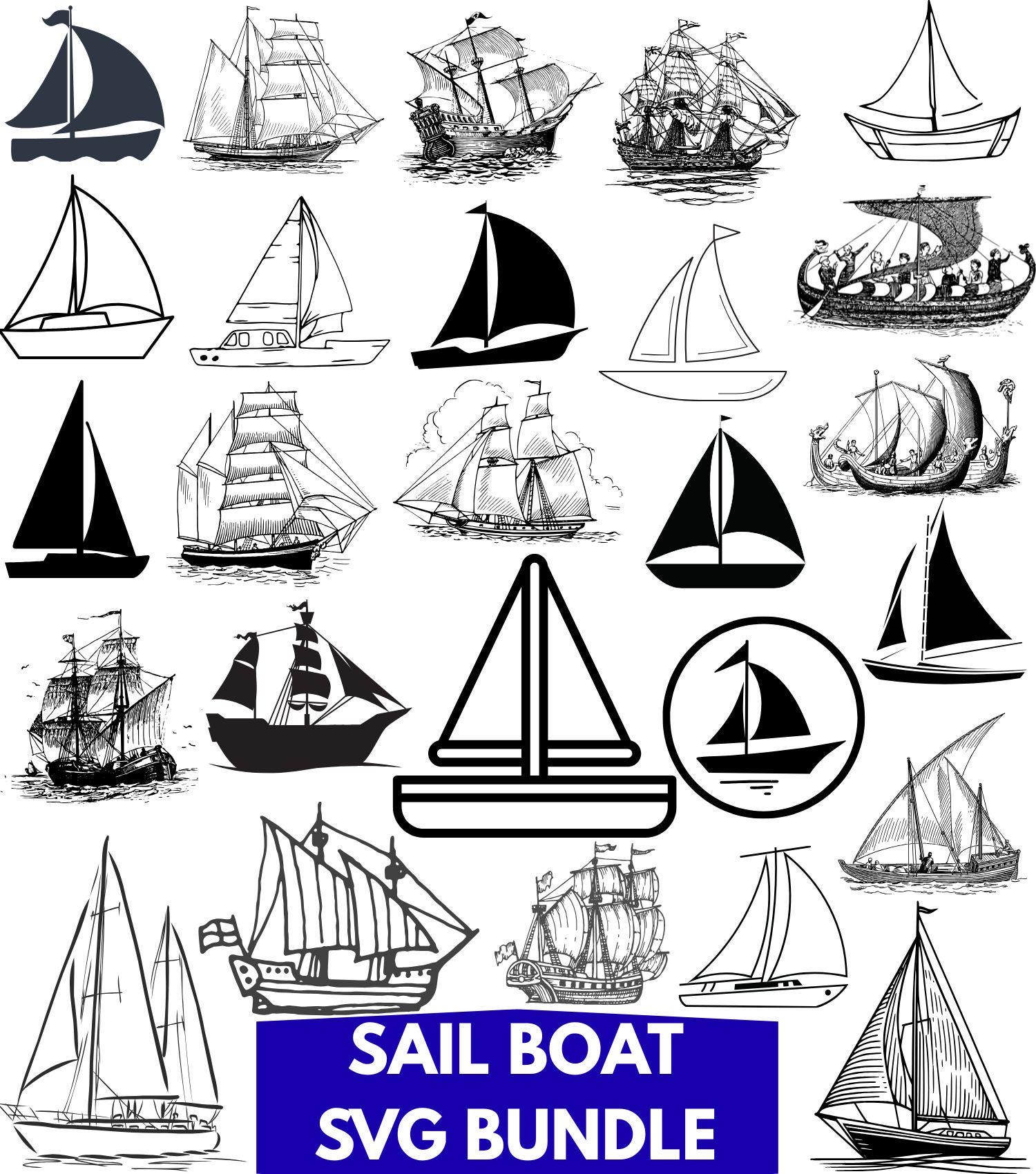 Sailboat SVG Clipart Bundle Cricut Cut Files instant Download Etsy sailboat-svg-clipart-bundle-cricut-cut-files-instant-download-etsy