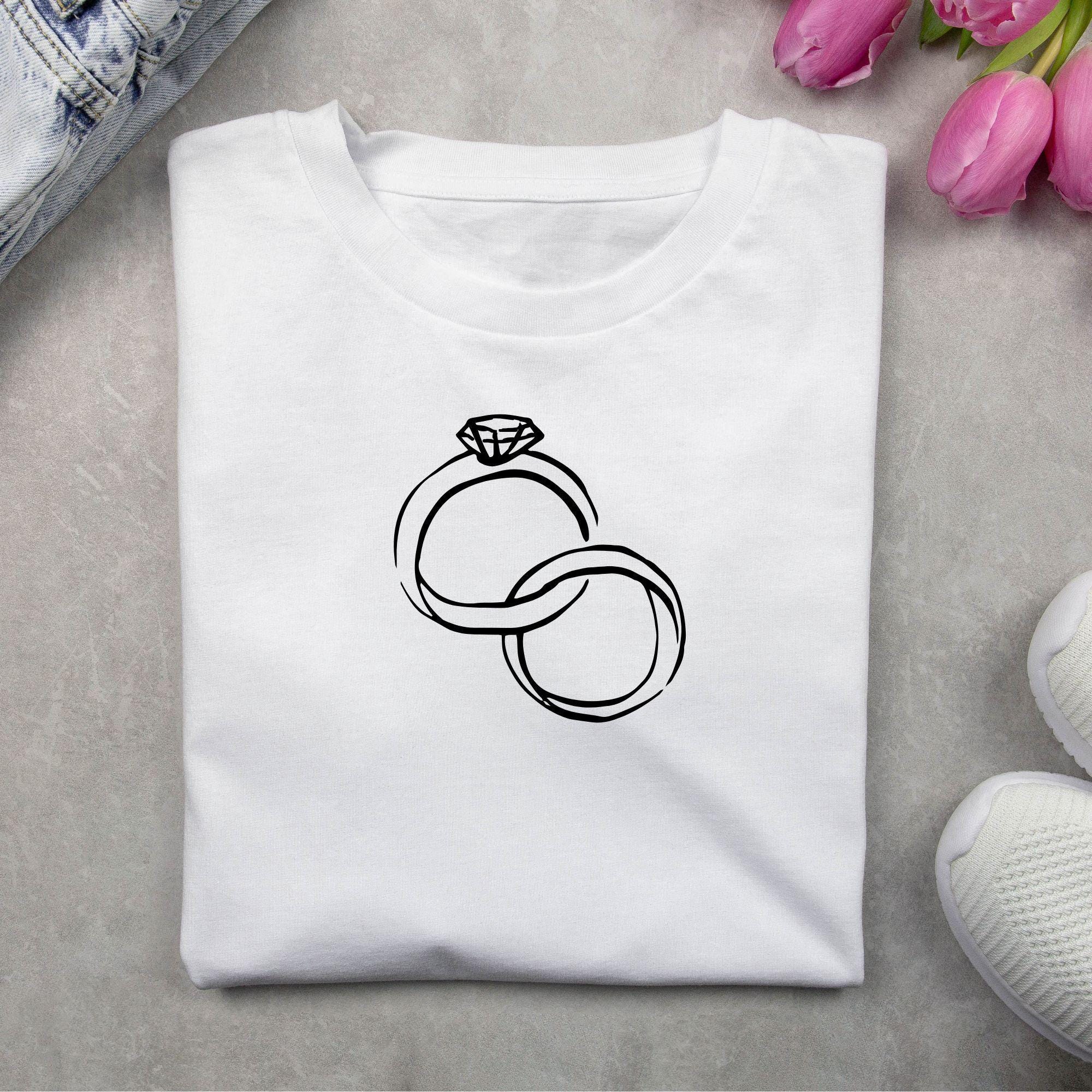 Wedding Ring SVG Bundle: Bride and Groom Vector Files (digital Download ...