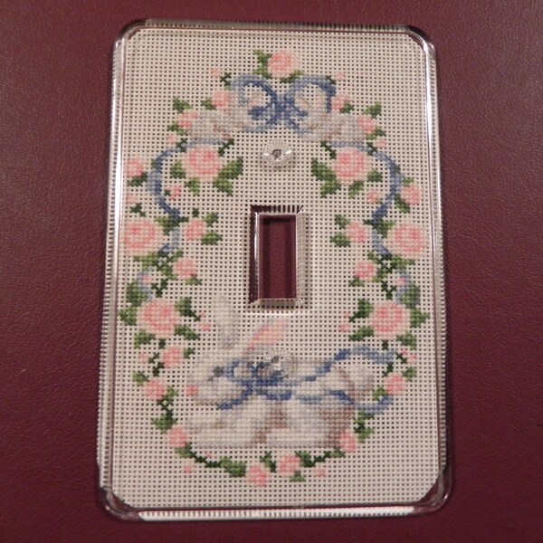 Cross Stitch Light Switch Cover - Etsy