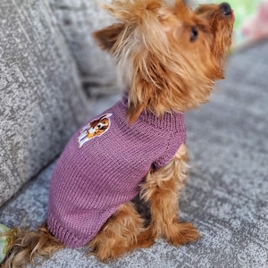 Cozy Hand-Knit Dog Sweater – Soft, Warm & Stylish for Small Breeds