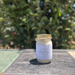 Luxury Scented 14 oz Mason Jar Soy Candles | Handmade | Clean Burn | Multiple Scents