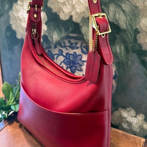 Shoulder Bags Vintage Coach Legacy Red - Etsy