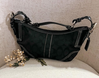 バッグ Old Coach ShoulderBag Leather Black Soho Coach Black Leather Soho Shoulder Bag – Rediscover Vintage