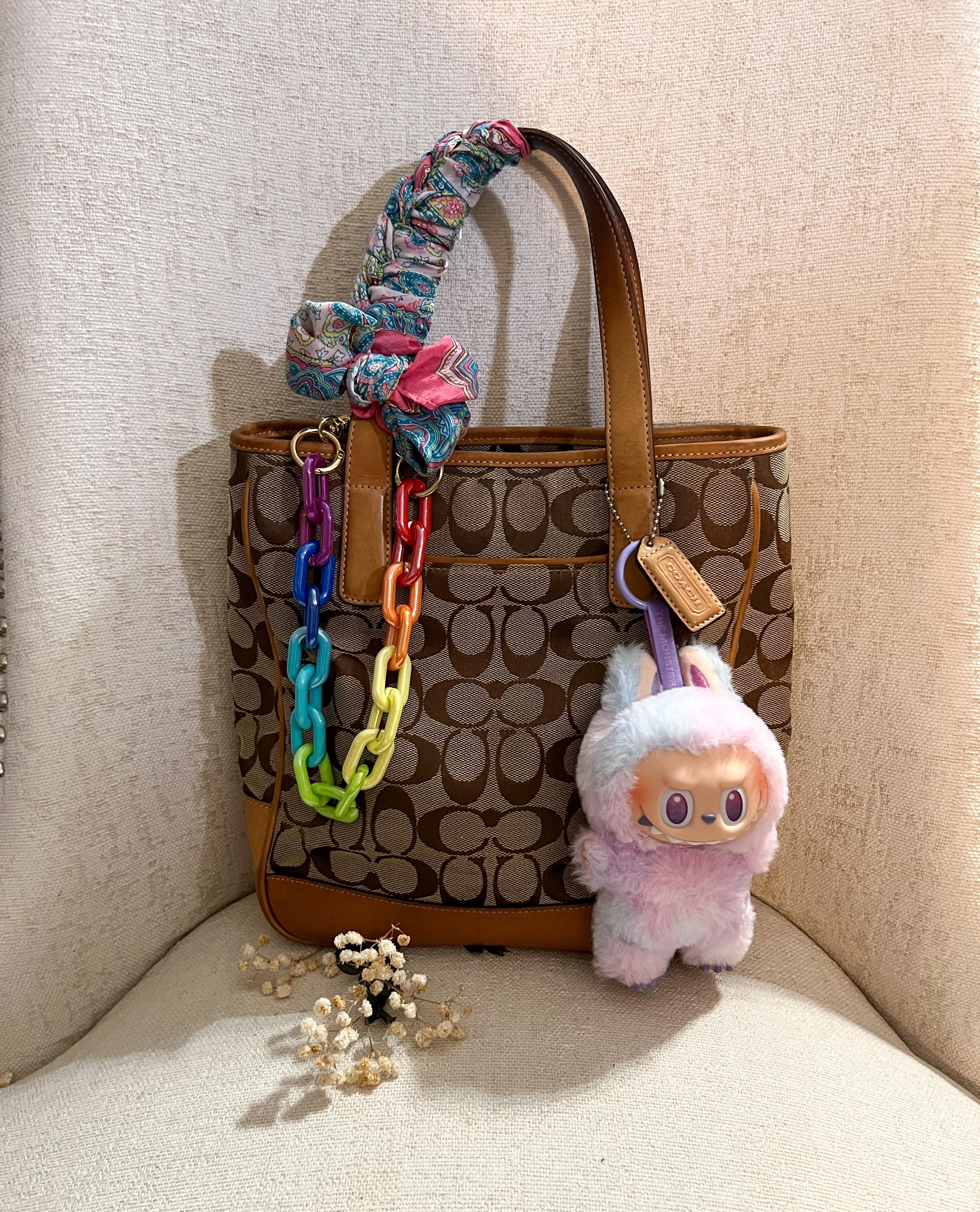 Coach Top Handle Bag 6092 – Brown Signature Jacquard With  display picture 3