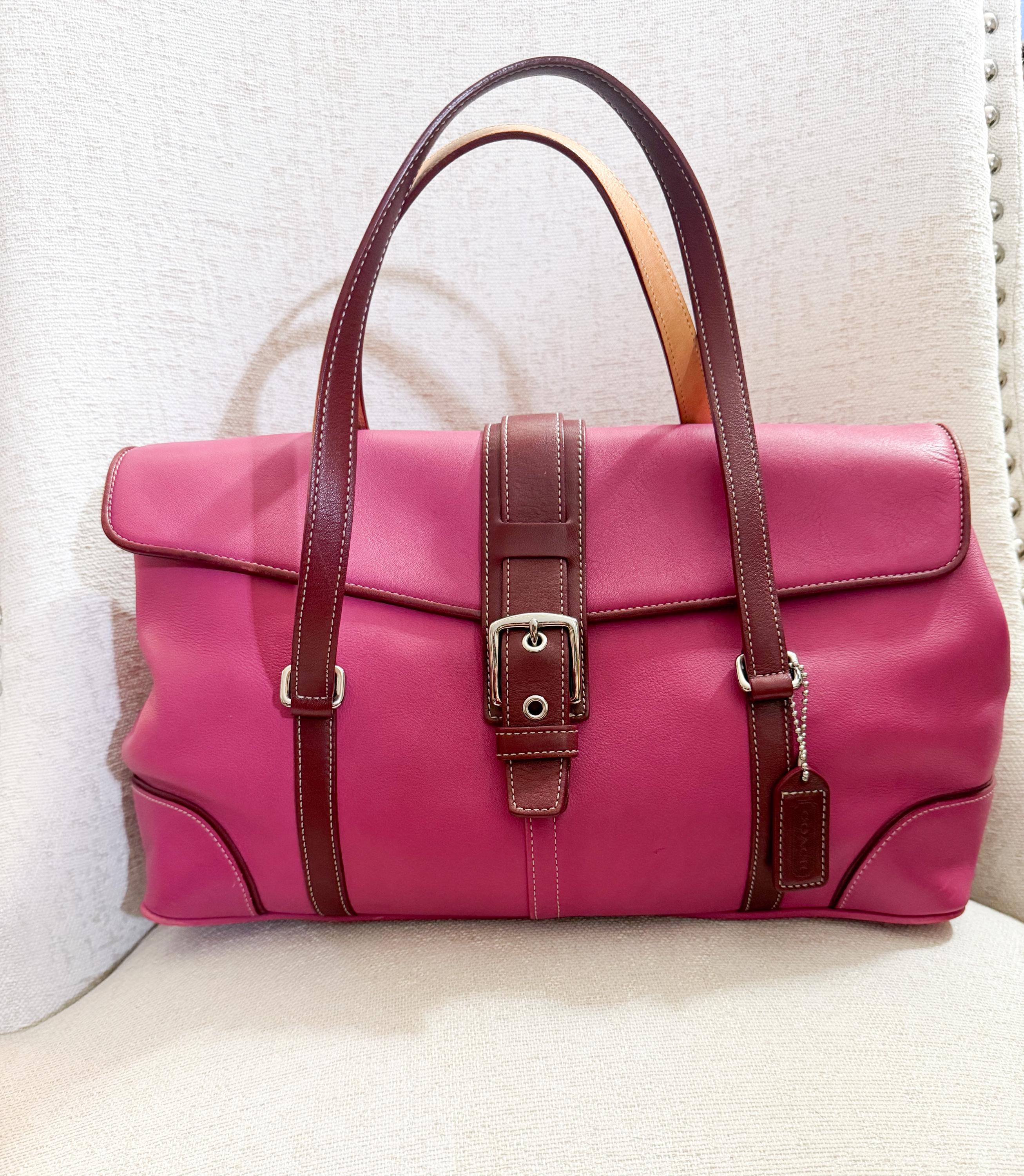 Vintage Coach Bag Pink - Etsy