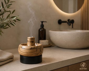 Handmade Beechwood Incense Holder – Incense Burner – Aromatherapy Diffuser – Wabi Sabi – Meditation Gift