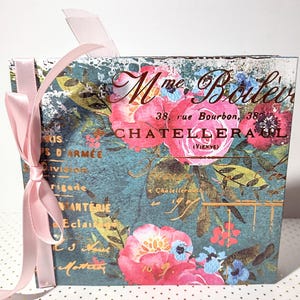 Mini album, gift card and money holder, happy birthday card, gift for mom, gift for friend, flower album, family mini album, wedding card