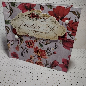 Red Rose Mini Album: Gift Card & Photo Keepsake