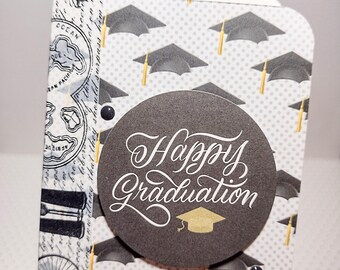 Folleto de tarjeta de regalo de graduación: portadinero, imágenes, cartera.