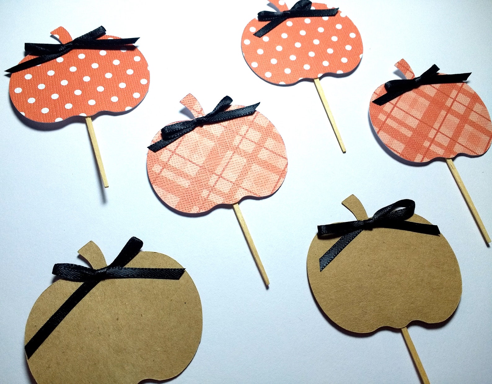 Pumpkin Cupcake Toppers Pumpkin Birthday Party Decorations Etsy